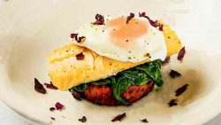 smoked haddock with poached egg and bubble and squeak
