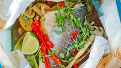 Thai Style Sea Bass is a Light And Healthy Fish dish