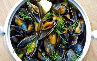 mussels in cider