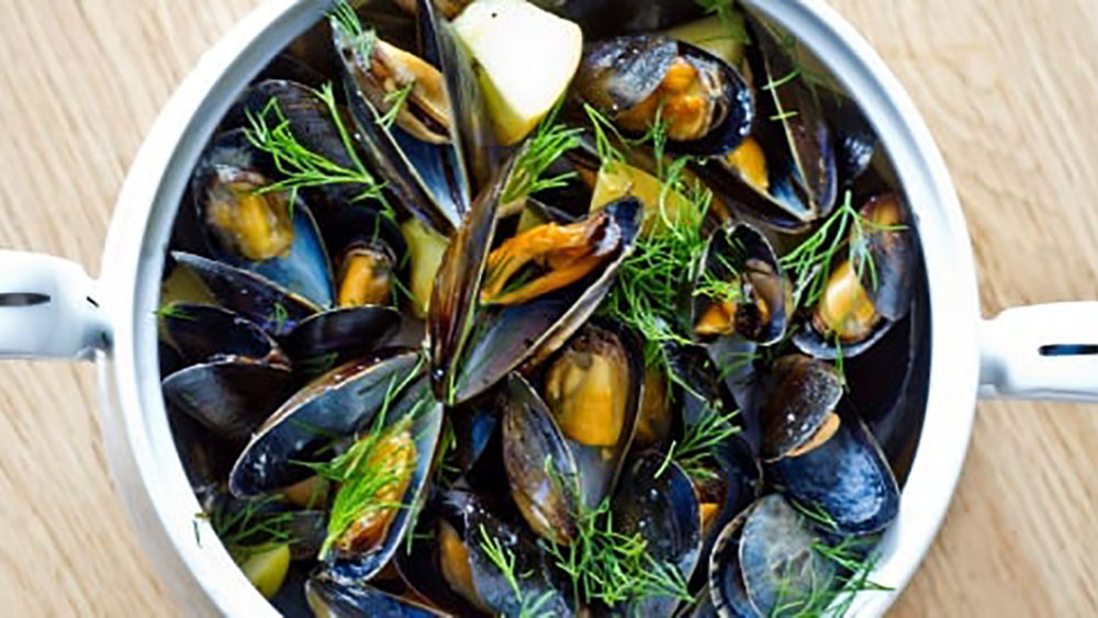 mussels in cider