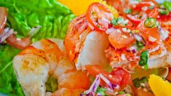 prawn and lobster salad