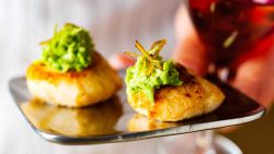 Scallops With Pea And Mint