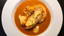 bouillabaisse served in a bowl