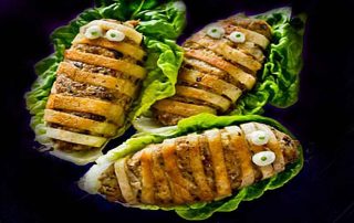 Halloween mackerel mummies